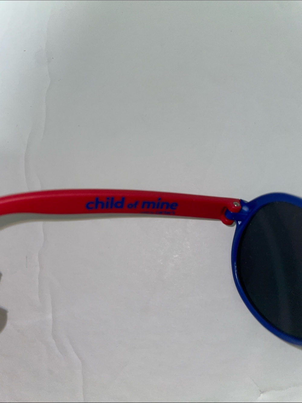 Carter's Blue Frame Kids Aviator Sunglasses with Red Temples - Picture 4 of 4